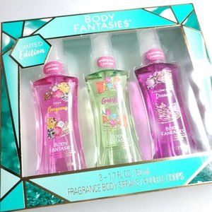 Body Fantasies Gift Set Gorgeous Vibes Dreams Fragrance Spray Limited Edition